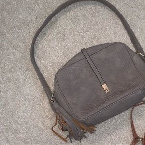 Muddy grey, Faux snake skin bag